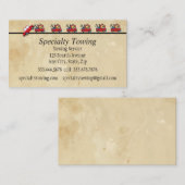 Terugwinning van bijstand bij het trekken van voer visitekaartje (Voorkant / Achterkant)