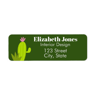 Terugzendadres Cactus Etiket