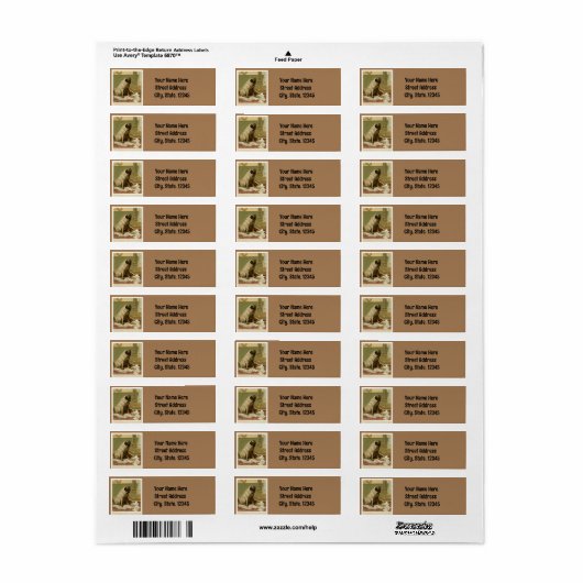  terugzendadres label (Full Sheet)