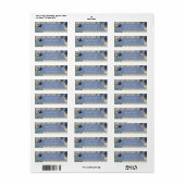  terugzendadres van kobalt Craft Bird Etiket (Full Sheet)