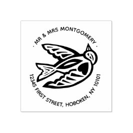 terugzendadres verliefde duif stempel