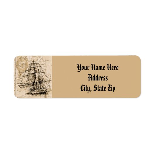  terugzendadres verzendkaart etiket (Voorkant)