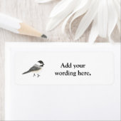 terugzendadreslabels van Chickadee, personaliseren Etiket (Insitu)