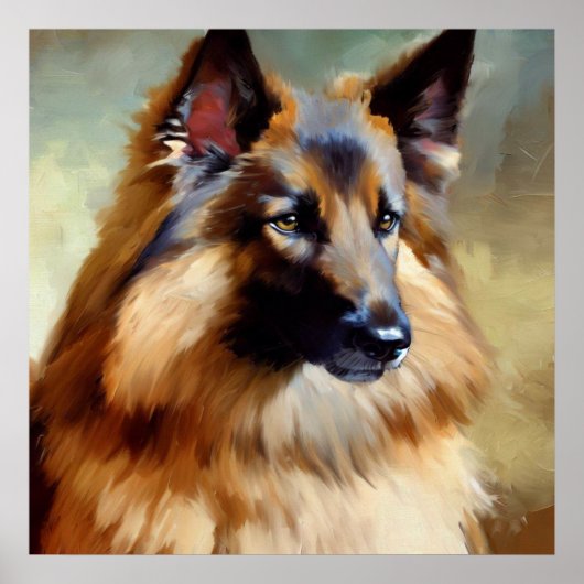Tervuren Belgium Shepherd Dog Poster (Voorkant)