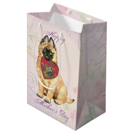 Tervuren Heart Ma Medium Gift Bag Cadeauzakje (Voorkant Gekanteld)