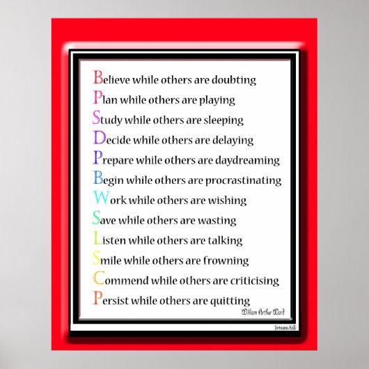 Terwijl anderen ... poster (Voorkant)