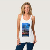 Terwijl de lichten aankomen tanktop (Volledige Voorkant)
