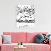 Terwijl de Salamander in brand leeft Canvas Afdruk (Insitu (Woonkamer))