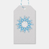 Terwijl de sneeuw vliegt cadeaulabel (Voorkant)