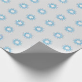 Terwijl de sneeuw vliegt cadeaupapier (Hoek)