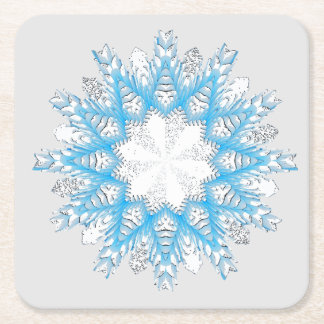 Terwijl de sneeuw vliegt kartonnen onderzetters