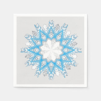 Terwijl de sneeuw vliegt servet