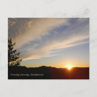 Terwijl de zon naar beneden gaat... briefkaart