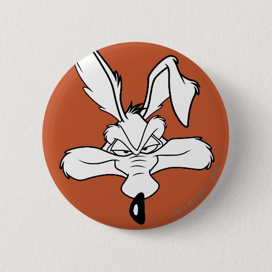 TERWIJL E. COYOTE™ Happy Head Shot Ronde Button 5,7 Cm (Voorkant)