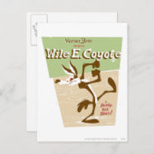 TERWIJL E. COYOTE™ Klaar, Set, Zoom! Briefkaart (Voorkant / Achterkant)