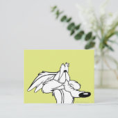 TERWIJL E. COYOTE™ omhoog kijkt Briefkaart (Staand voorkant)