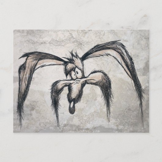 TERWIJL E. COYOTE™ op zijn geluk Briefkaart (Voorkant)