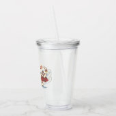 TERWIJL E. COYOTE™ raketten voorbij ROAD RUNNER™ Acryl Drinkbeker (Links)