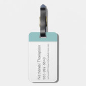 TERWIJL E. COYOTE™ raketten voorbij ROAD RUNNER™ Bagagelabel (Achterkant verticaal)