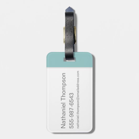 TERWIJL E. COYOTE™ raketten voorbij ROAD RUNNER™ Bagagelabel (Achterkant verticaal)