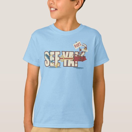 TERWIJL E. COYOTE™ raketten voorbij ROAD RUNNER™ T-shirt (Voorkant)