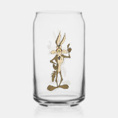 TERWIJL E. COYOTE™ Staande groot Blikvorm Glas (Achterkant)