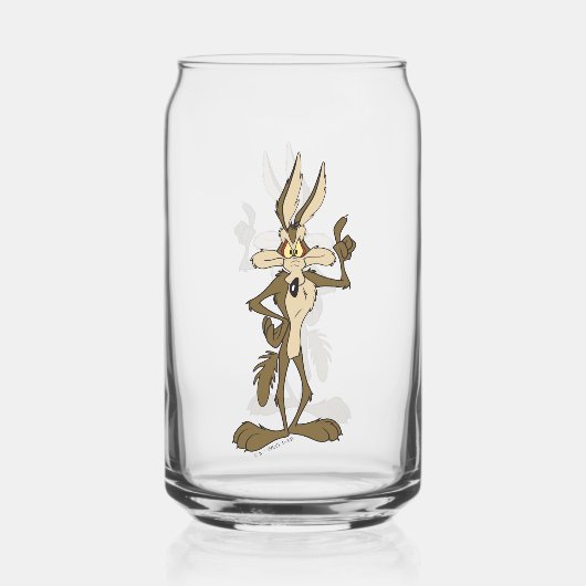 TERWIJL E. COYOTE™ Staande groot Blikvorm Glas (Achterkant)