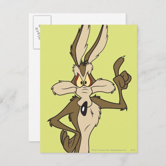 TERWIJL E. COYOTE™ Staande groot Briefkaart (Voorkant / Achterkant)