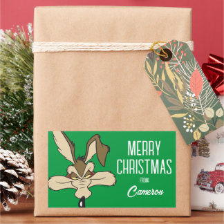 TERWIJL E. COYOTE™ tevreden hoofd schot PRETTIGE F Rechthoekige Sticker