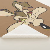 TERWIJL E. COYOTE™ tevreden hoofd schot Sherpa Deken (3/4)