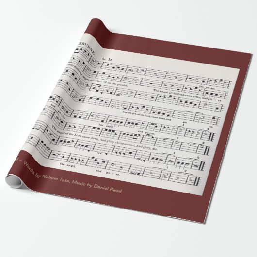 "Terwijl herders hun kuddes 's nachts zagen" Cadeaupapier (Uitgerold)