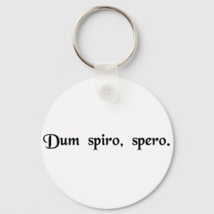 Terwijl ik adem, hoop ik. sleutelhanger