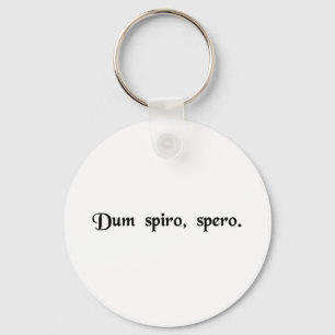 Terwijl ik adem, hoop ik. sleutelhanger