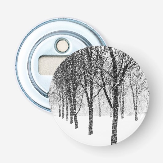 terwijl ik de kant van bomen kies button flesopener (Voorkant)