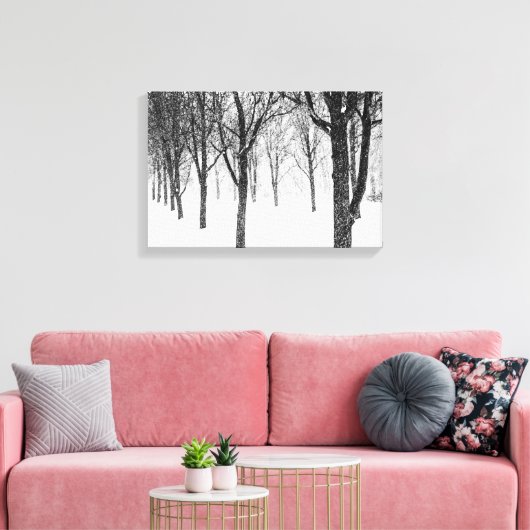 terwijl ik de kant van bomen kies canvas afdruk (Insitu (Woonkamer))