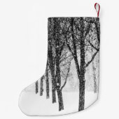 terwijl ik de kant van bomen kies kleine kerstsok (Achterkant)