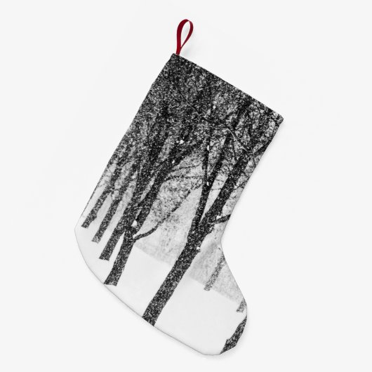 terwijl ik de kant van bomen kies kleine kerstsok (Voorkant (Hangend))