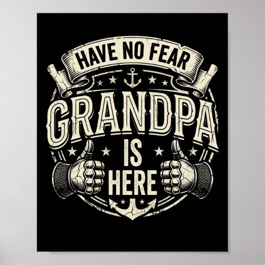 Terwijl ik geen angst heb Opa is hier Poster (Voorkant)