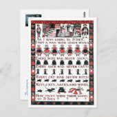 Terwijl ik naar St. Ives ging Briefkaart (Voorkant / Achterkant)