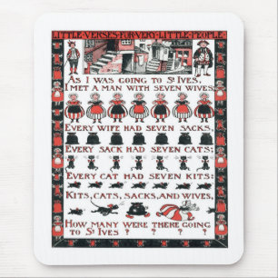 Terwijl ik naar St Ives ging Muismat