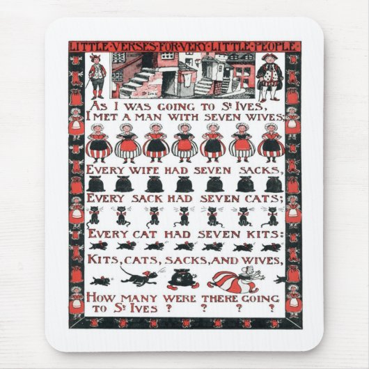 Terwijl ik naar St Ives ging Muismat (Voorkant)