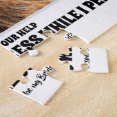 Terwijl ik plas - Grappig bruidsmeisje voorstel Fo Legpuzzel (Zijkant)