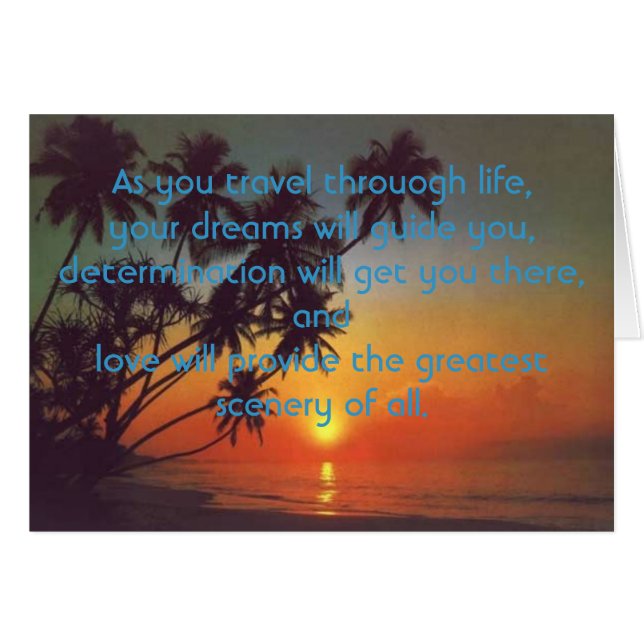 Terwijl je door het leven reist, (Voorkant Horizontaal)