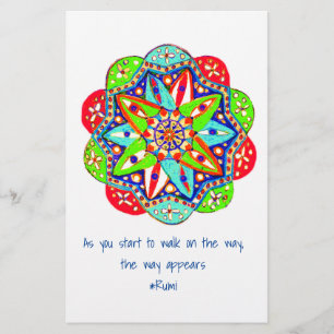 Terwijl je onderweg begint te lopen, verschijnt de flyer