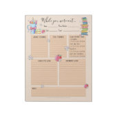 Terwijl je uit was Sub Teacher Books Notitieblok (Linkerzijde)