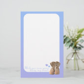 Terwijl je weg was briefpapier (Staand voorkant)