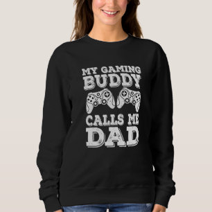 Terwijl mijn gammingmaat me papa noemt Gamer papa Trui