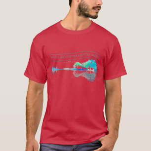 Terwijl mijn gitaar zachtjes huilt Gitaar Kunstwer T-shirt