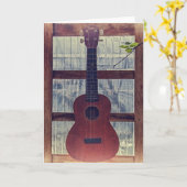 Terwijl mijn gitaar zachtjes huilt kaart (Gele Bloem)