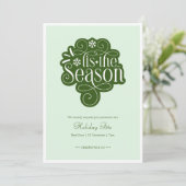 T'Es is het Season Mint Green kerstfeest Kaart (Staand voorkant)